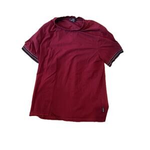 Ben Sherman Burgundy Crew Shirt Mens L